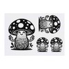 4 x 'Meditating Toadstool' Temporary Tattoos - Water Resistant, Skin-Safe,