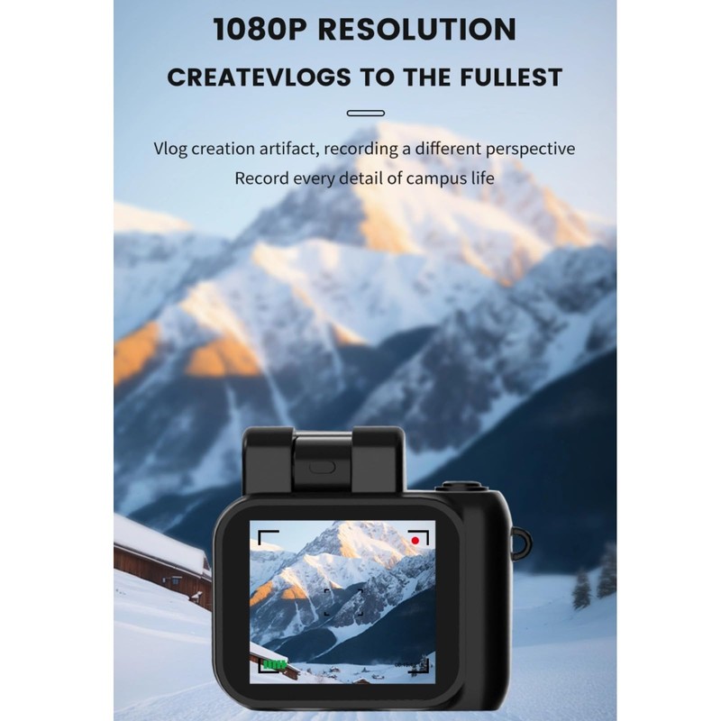 UHD 1080P Video Camera Camcorder Small, 1.44 Inch Touchscreen, 512G