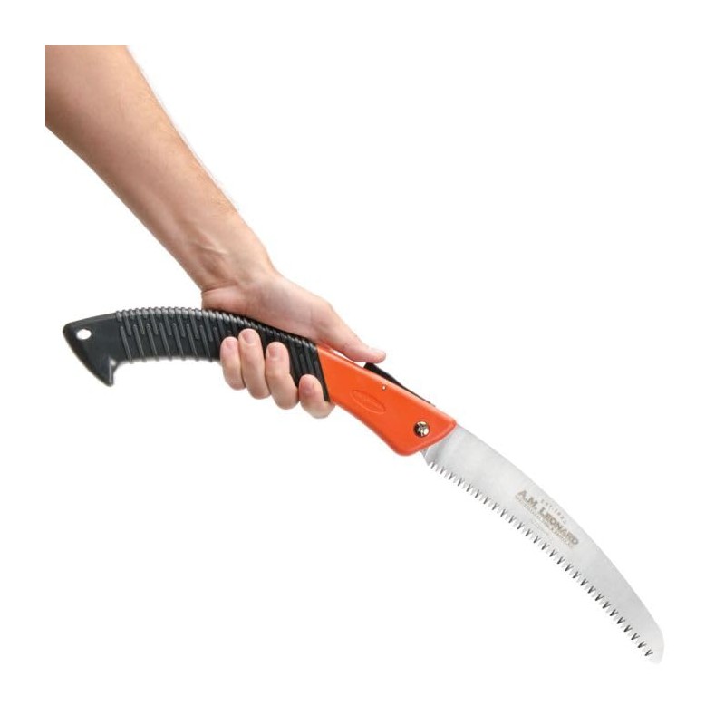 A.M. Leonard Tri-Edge Folding Pruning Saw, 9-1/2-inch Curved Blade