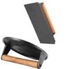 HEIHAK 2 Pack Black Cast Iron Grill Press, 7 x7