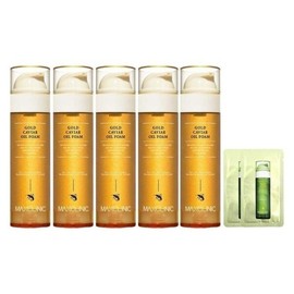 Max Clinic Oil Foam Cleansing Gold Caviar Large 110g x 5 + 5 Samples - Max Clinic Gold Caviar 5 x 110g + 5 Samples / 맥스클리닉 오일 폼 클렌징 골드 캐비어 대용량 110g 5개+샘플 5개 - 맥스클리닉 골드 캐비어 110g 5개+샘플 5개