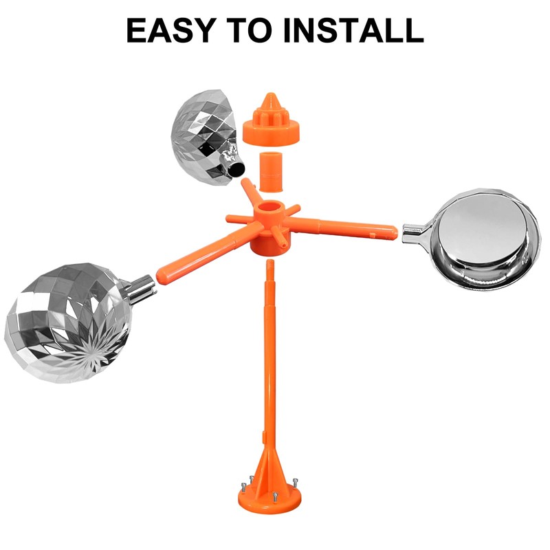 Bird Reflective Spinning Deterrent Devices for Outside Keep Birds Away