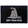 Don't Tread On Me Tactical Embroidered Morale Applique Fastener Hook&Loop