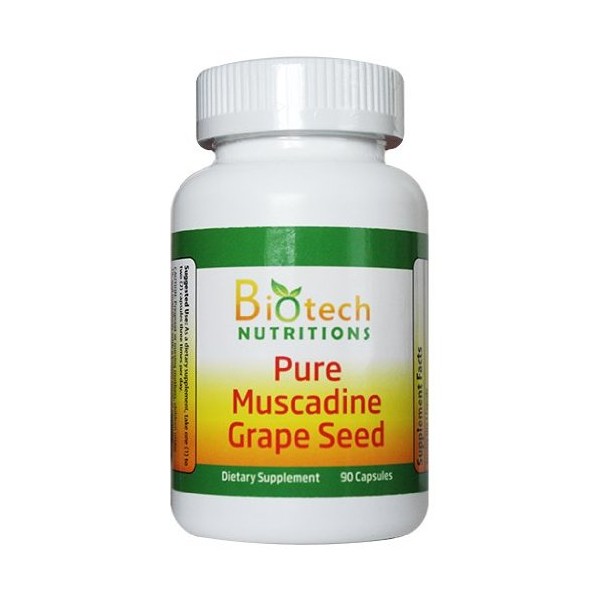 Muscadine Grape Seed 100% Pure Muscadine Grape Seed 90 capsules per bottle 650mg per capsule