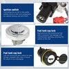 waltyotur Ignition Switch Seat Gas Cap Cover Lock Key 4pcs