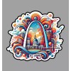 Texas Hart Designs St Louis Missouri Fridge Magnet