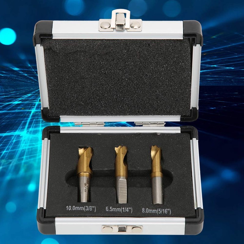 3Pcs Weld Cutter Drill Bit 1/4in 5/16in 3/8in HSS Cobalt