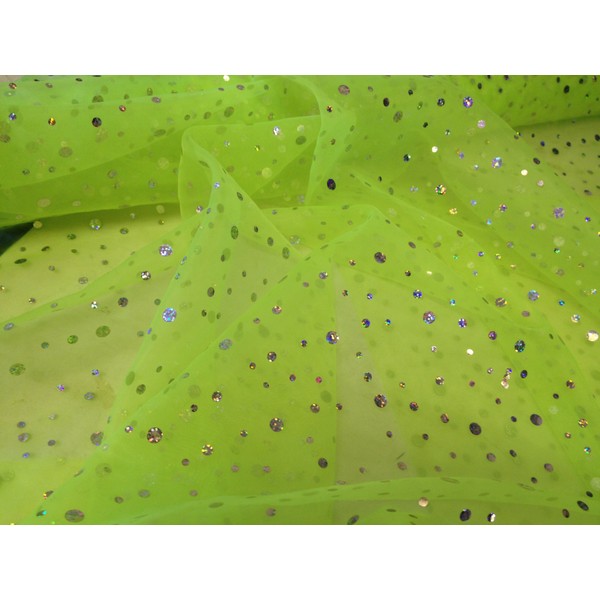 Christmas Decorations Diamante sequin spots Net curtain Voile organza draping