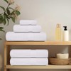 vidaXL Guest Towels, Set of 4, White, 30 x 50