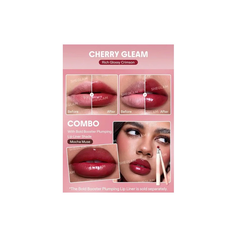Sheglam Bold Booster Brillo Labial Hidratante Cherry Gleam
