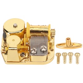 Windup Musical Movement 18 Note Pleasing Melody Alloy Easy Mounting Music Box Movement for DIY Repair Replacement