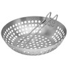 Barbecue wok with folding handle, diameter 277 x 68 mm