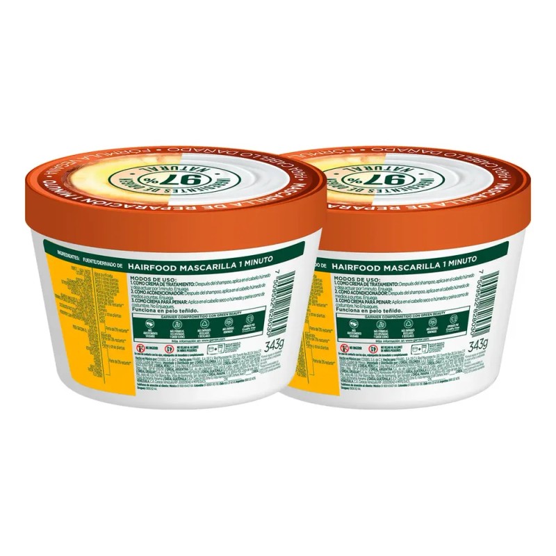 Kit Garnier Fructis Hair Food Coco 2 Pack de Mascarilla