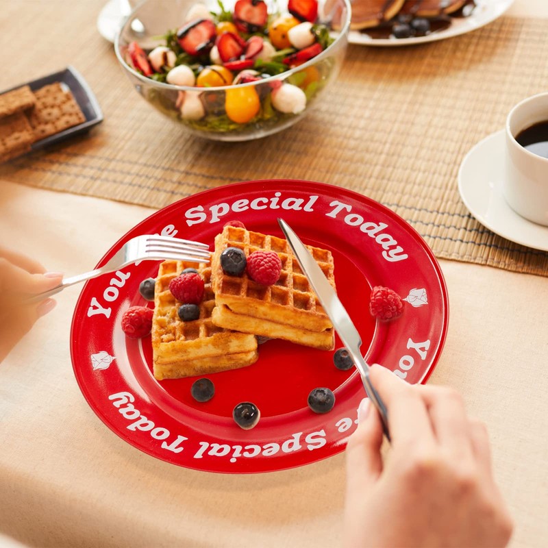 You Are Special Today Red Plate, Unique Ceramic Plate Gifts