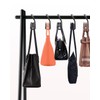 SEEBRIDER Purse Hanger Closet, Purse Holder for Closet Grey Backpack