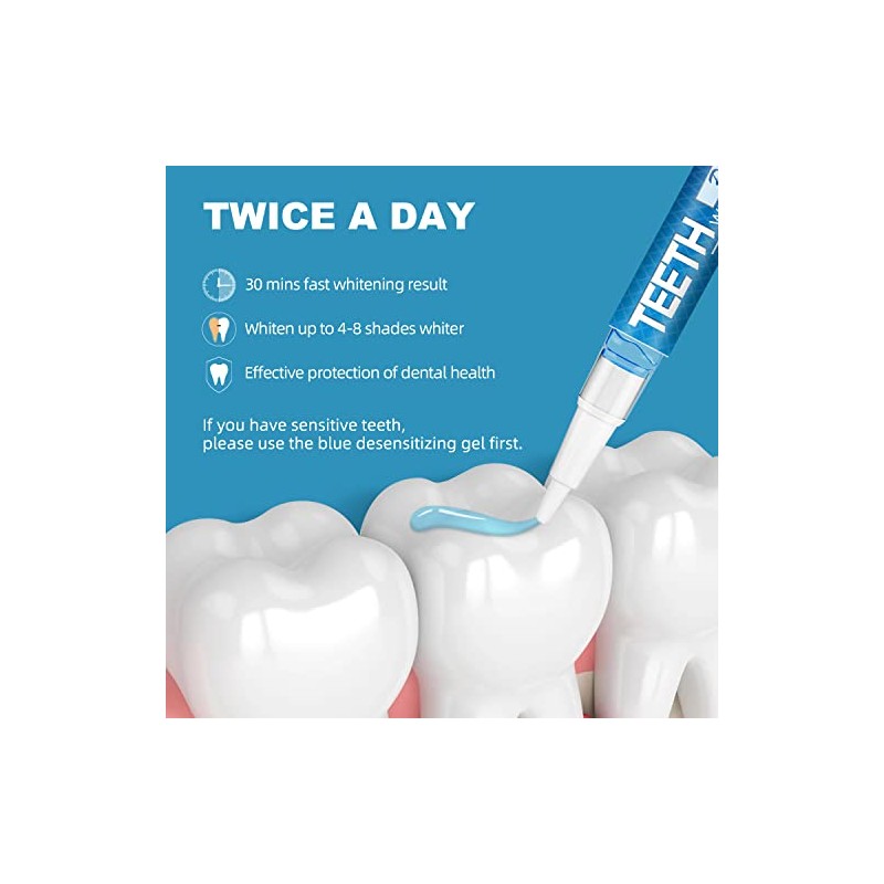 Teeth Whitening Pen, Use Twice a Day Up to 1-6