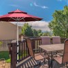 VANROUG Deck Patio Umbrella Holder,Patio Umbrella Holder Corner Mount Bracket