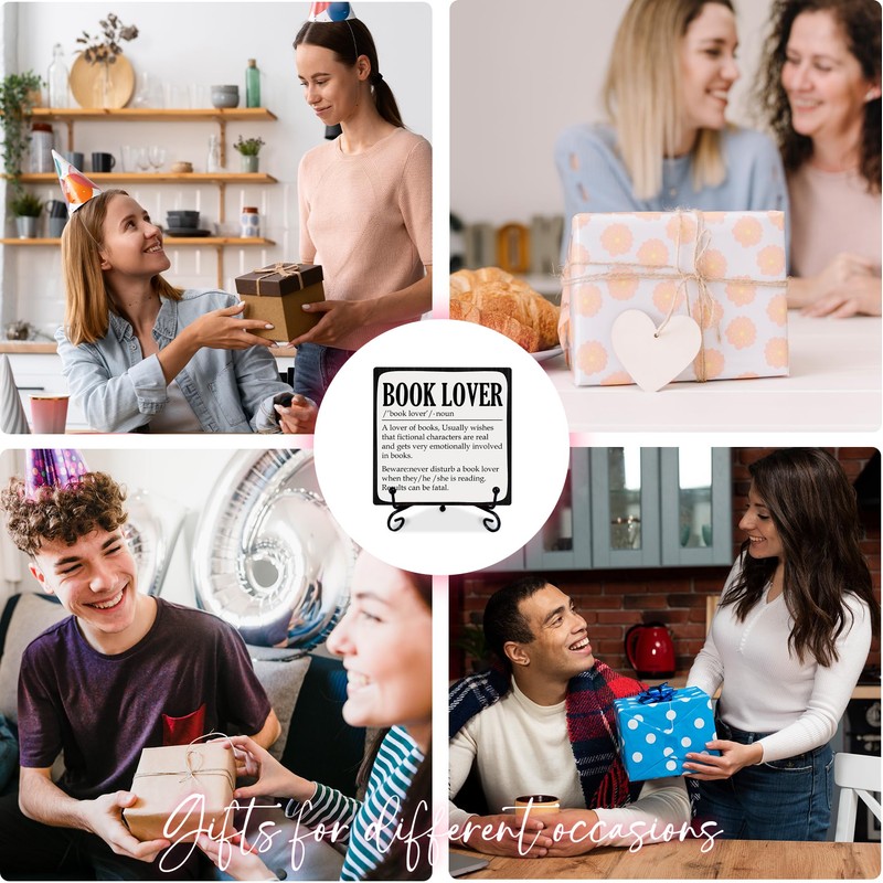 GHTRP Reading Lover Wooden Sign - Book Lover Definition -