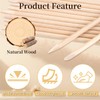RAQEHO 500PCS Orange Sticks for Nails - Double Sided Wooden