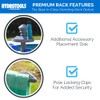 SWIMLINE HYDROTOOLS 89033 Premium Free Standing Poolside Valet Towel Rack