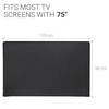 kwmobile Dust Cover for 75" TV - Fabric Case TV
