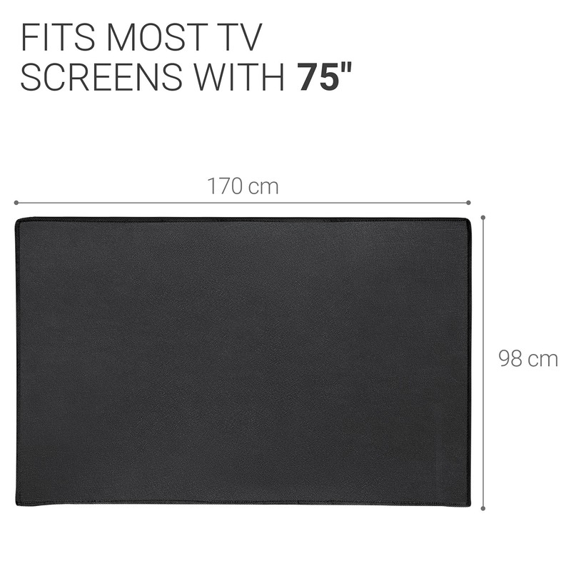kwmobile Dust Cover for 75" TV - Fabric Case TV