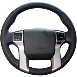 Loncky Custom Steering Wheel Cover for Toyota Tacoma 2012-2023 / Tundra 2014-2021/ 4Runner 2010-2012 2013 2014 2015 2016 2017 2018 2019 2020 2021 2022 2023 2024/ Sequoia 2014-2022 Accessories