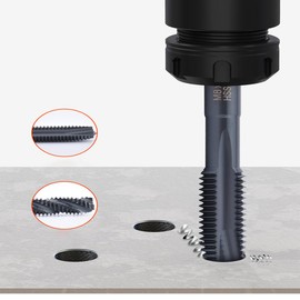 Tap Drill Set, 7 Pieces, Spiral Tap, Chamfering Tap, Drilling Threading, HSS Drill Tap, Drill Bit, Chamfering Tap, 6542 High Speed Steel Tap Drill Bit Set, M3, M4, M5, M6, M8, M10, M12