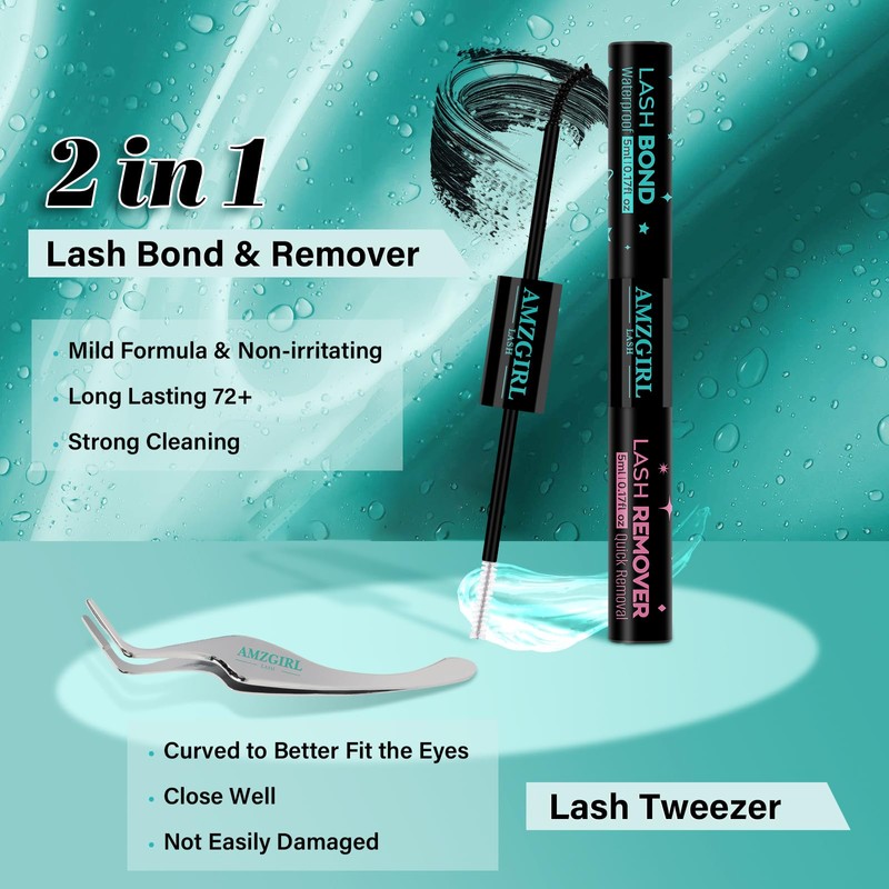 Lash Clusters Kit 200pcs, Eyelash Extension Kit 80D D Curl
