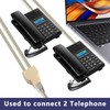 GELRHONR RJ11 Splitter,RJ11 6P4C 1 Female to 2 Female Telephone