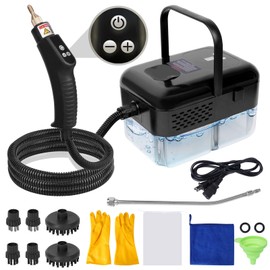 Handheld Steam Cleaner with Handle Button Control, 2500W High Pressure Steamer for Cleaning Car, 15 in 1 Multi-Purpose Portable Steam Cleaner for Home Car Upholstery Cleaning Tools