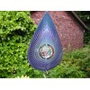 Iron Stop 7.5"/19cm Indigo Teardrop/Raindrop Crystal Wind Spinner + Hook