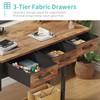 Rolling Standing Desk Adjustable Height with Drawers on Wheels, 40