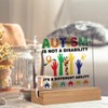 Autism Awareness Gift Decor Autistic Clear Desk Decorative Sign Autism