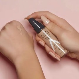 Base de maquillaje líquida Almay TLC Truly Lasting Color tono Buff