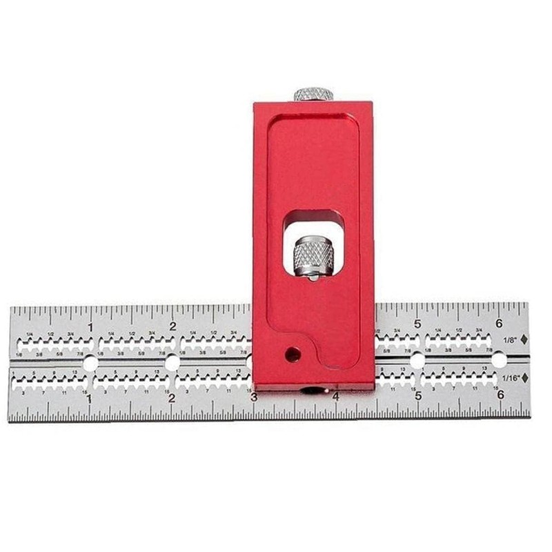 1Pc Combination Square Set Woodworking Joinery Measuring Ruler Carpenter Tools