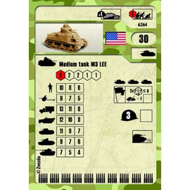 ZVESDA 6264 M-3 Lee US Medium Tank 1:100 Model Kit