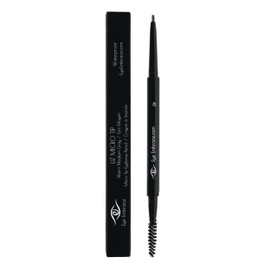 Eye Embrace Liz Micro-Tip Pen: Medium Gray Ultra-Fine Micro Eyebrow Pencil – Waterproof, Double-Ended Automatic Micro-Tip & Spoolie Brush, Cruelty-Free