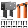 DOOTOO Stainless Steel Pergola Brackets, 4x4(Actual 3.5"x3.5") Post to Beam