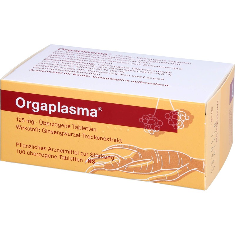 ORGAPLASMA Coated tablets, pack of 100