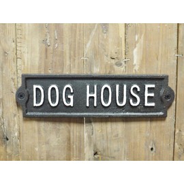Black Country Metal Works Cast Iron Dog House Sign