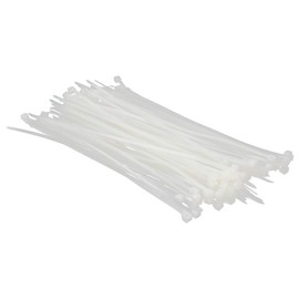 MroMax Cable Zip Ties 7.87 Inch x 0.13 Inch(L x W) Self-Locking Nylon Tie Wraps White 250pcs