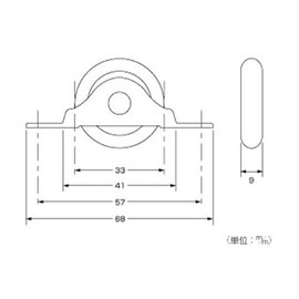 High Logic U-809 V Rail Door Wheel U Shaped ST Frame 33D