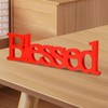 Qianly Blessed Letter Table Sign Blessed Standing Letter Thanksgiving Sign