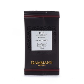 Dammann Freres Satchets, Decaf Earl Grey Tea Bags, Premium Gourmet French Black Tea, Individually Wrapped, 24 Count (Single Pack)