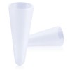 com-four® 2 x Plastic School Cone Tip Protectors – Round