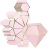 Unique Pink Diamond Shaped Paper Favor Boxes (6.5" x 15")