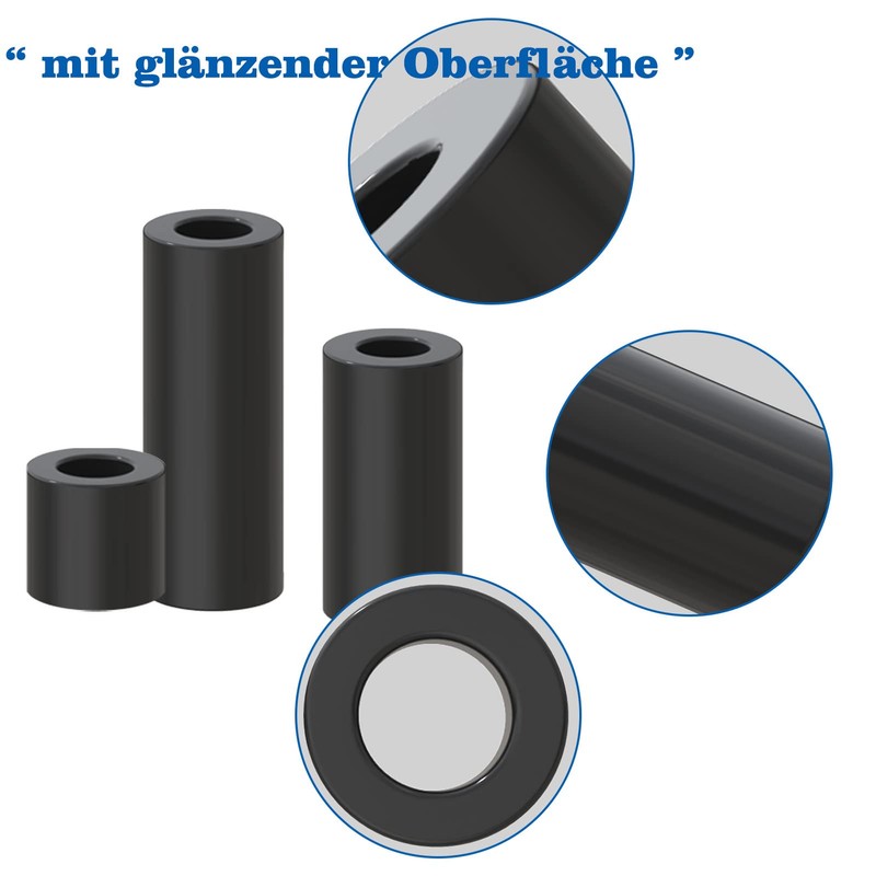 Evemodel Round Spacer ABS Spacer Sleeves Washers for Screws with