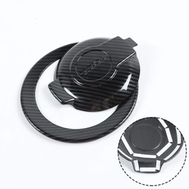 Voodonala for Challenger ABS Carbon Fiber Gas Tank Cap Fuel Filler Tank Cap Petrol Tank Cover Trim for 2009-2024+ Dodge Challenger Exterior Accessories 1pcs ABS
