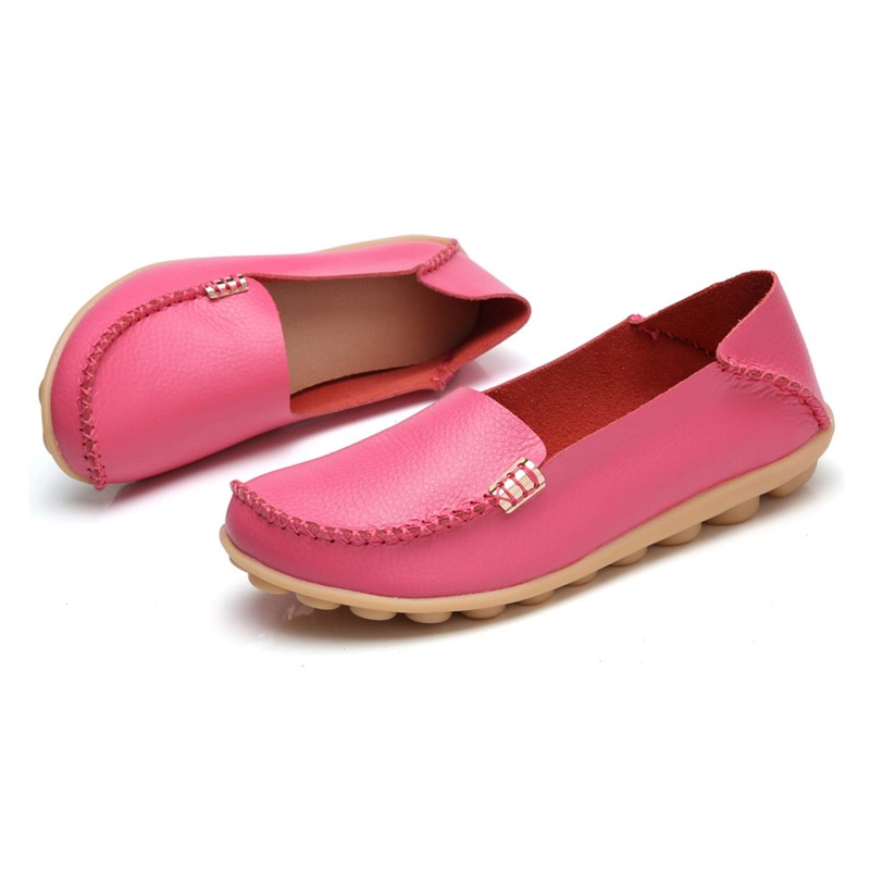 VenusCelia Mocasín plano natural cómodo para caminar para mujer, Azul